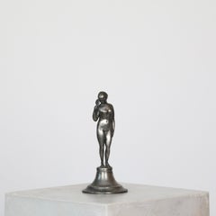 Figurita antigua de peltre hecha por Just Andersen, años 20, Dinamarca