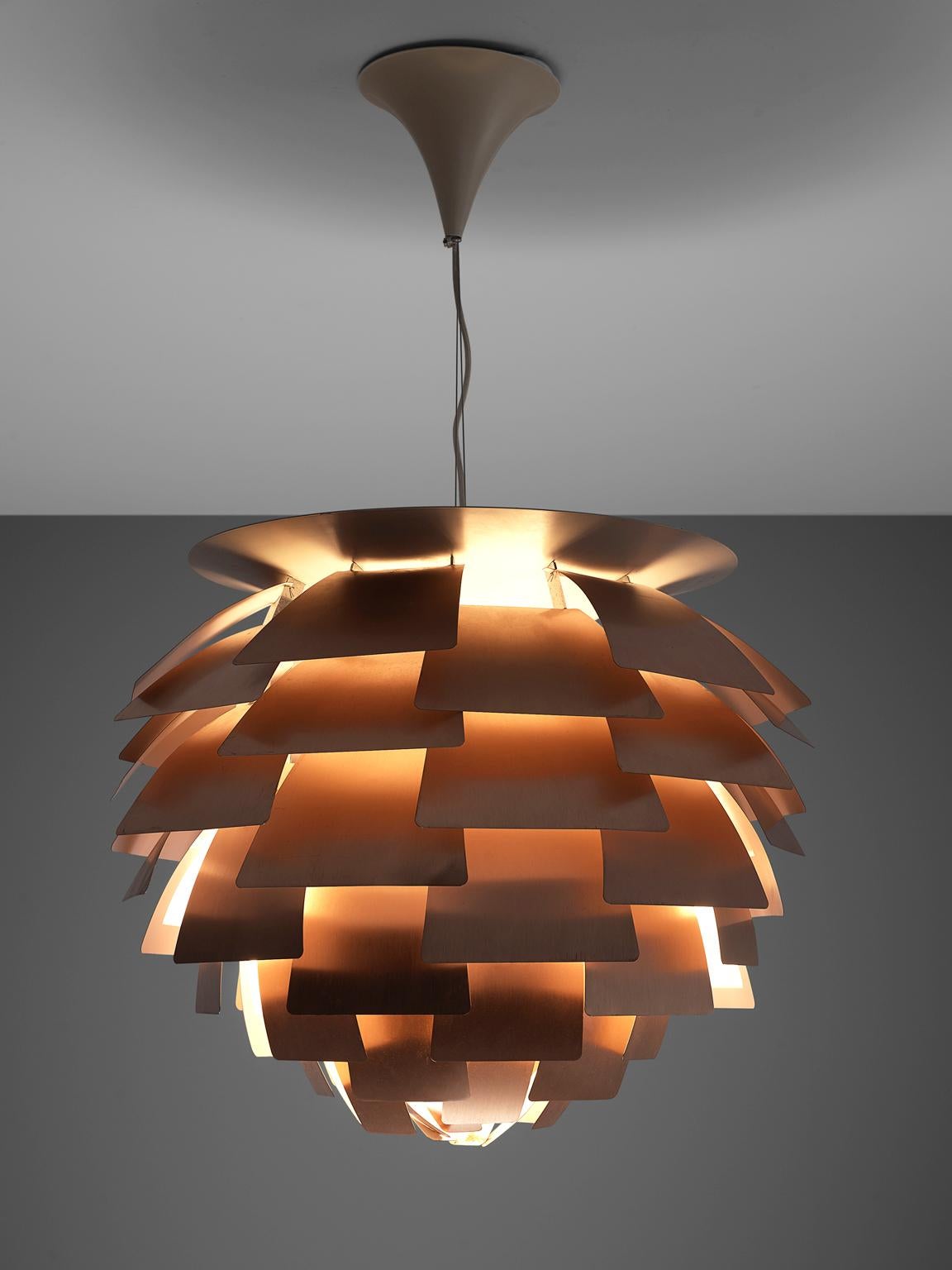 Early 'PH Artichoke' Pendant for Louis Poulsen with Copper Shades 1
