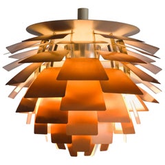Early 'PH Artichoke' Pendant for Louis Poulsen with Copper Shades