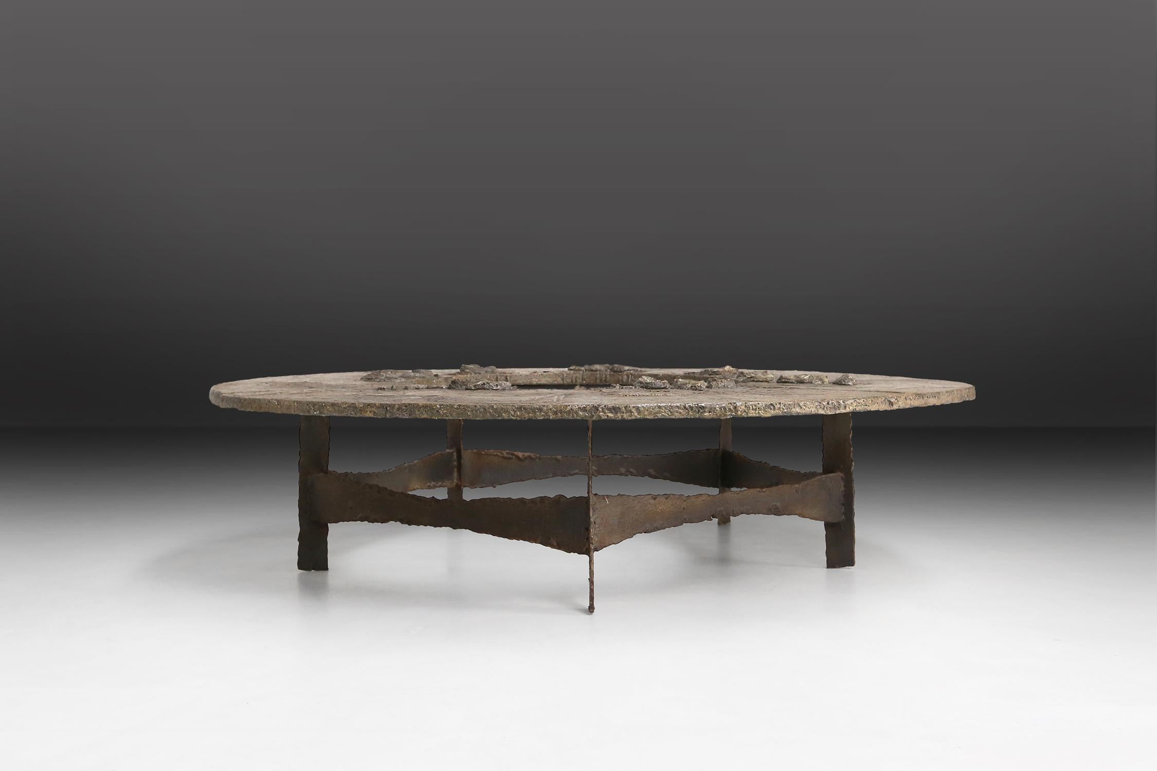 Mid-Century Modern Table basse ancienne de Pia Manu en vente