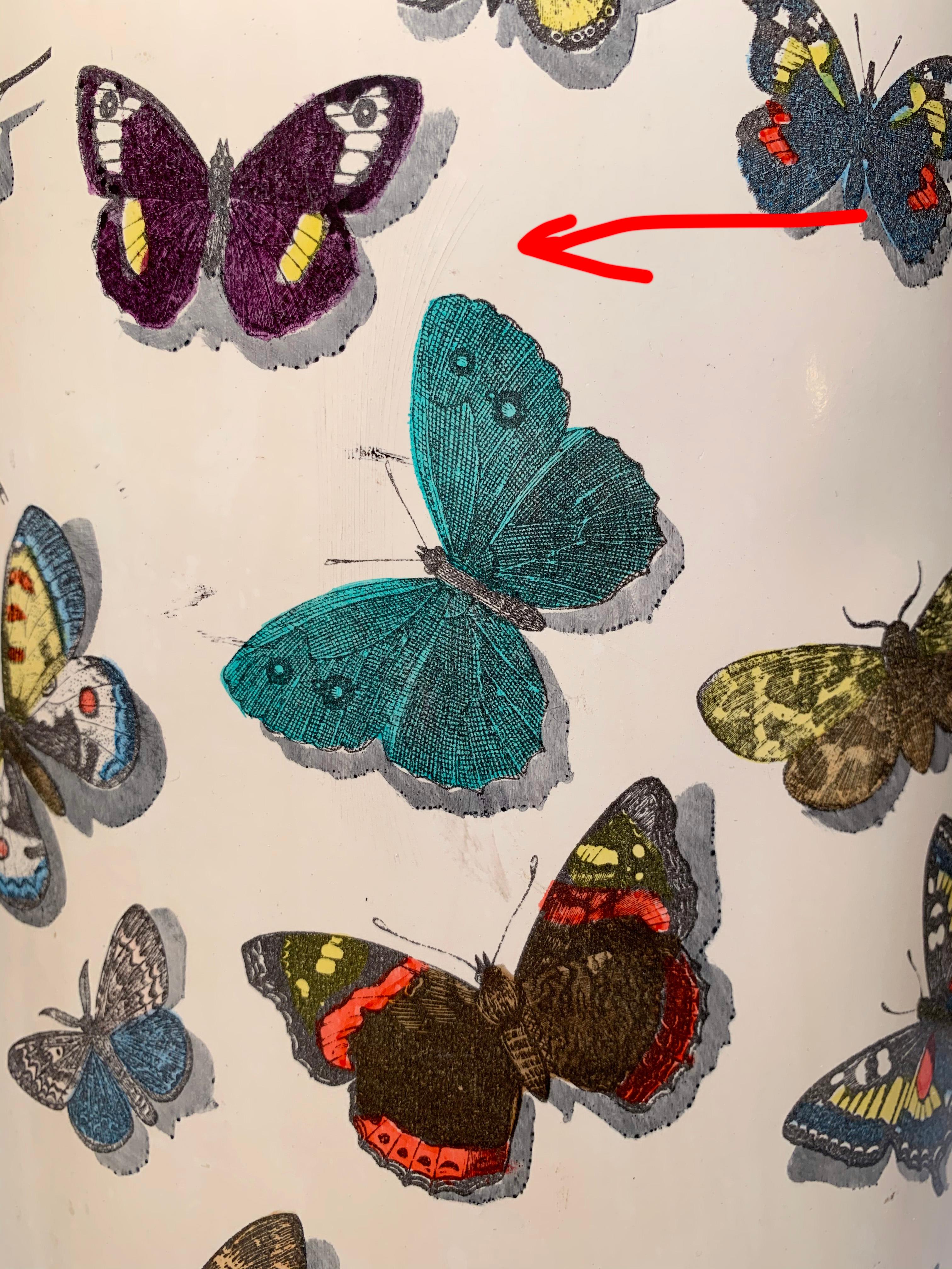 Früher Piero Fornasetti Schmetterlinge Farfalle Schirmständer im Angebot 11