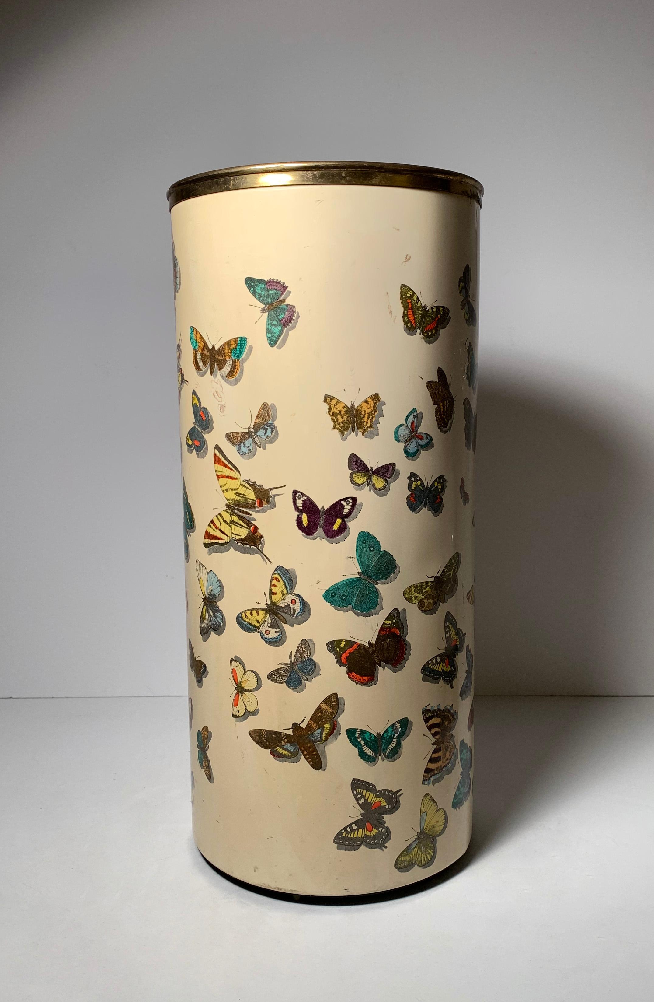 Früher Piero Fornasetti Schmetterlinge Farfalle Schirmständer (Moderne der Mitte des Jahrhunderts) im Angebot
