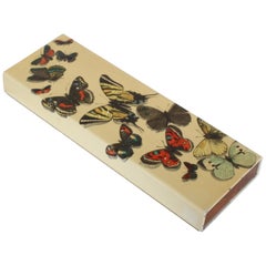 Early Piero Fornasetti Enameled "Farfalle" Butterfly Trinket Box, circa 1950s