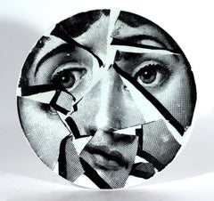 Early Piero Fornasetti Surrealist Pottery Themes & Variation Plate