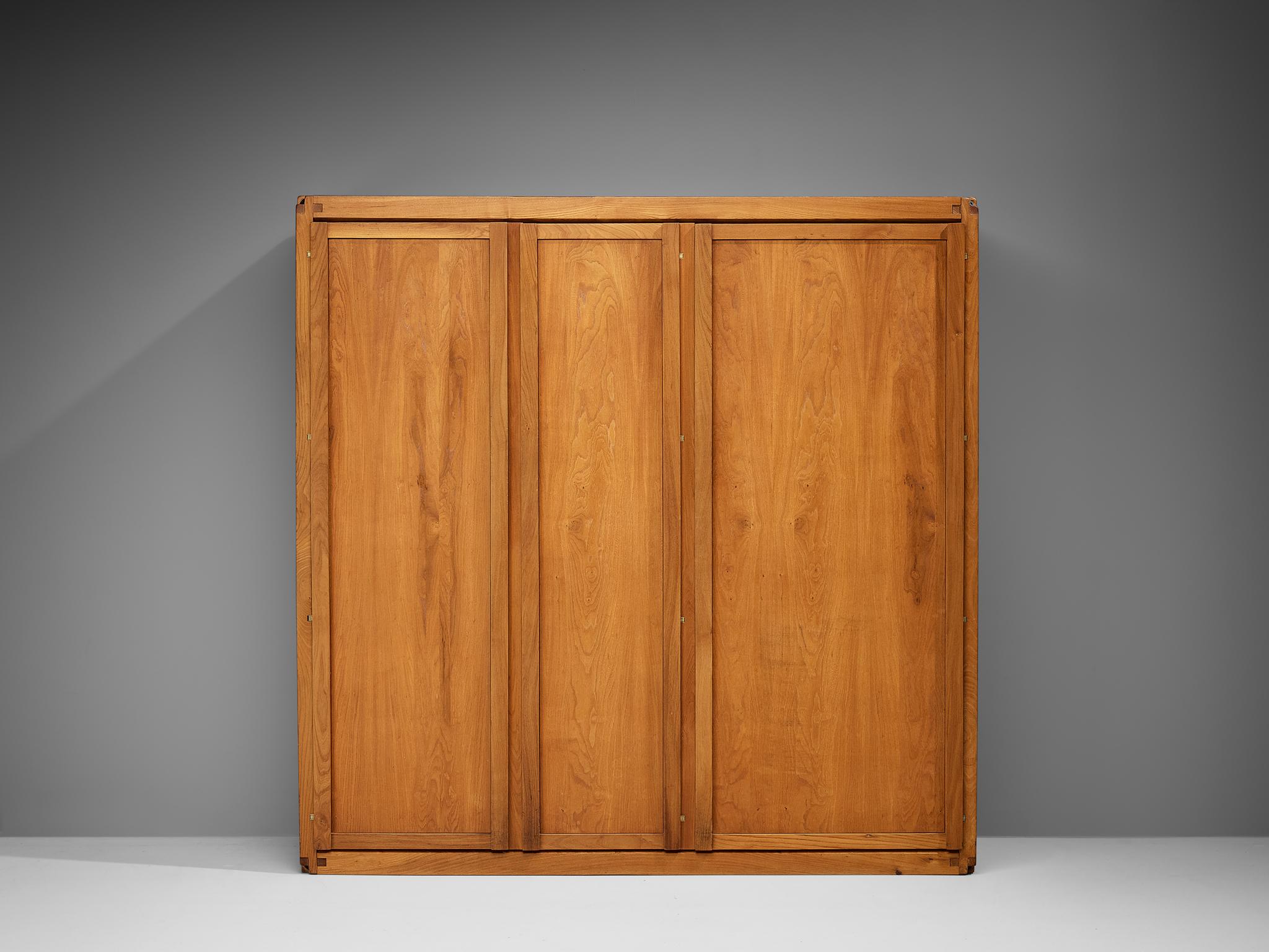 Early Pierre Chapo 'B10' Highboard in Solid Elm In Good Condition In Waalwijk, NL
