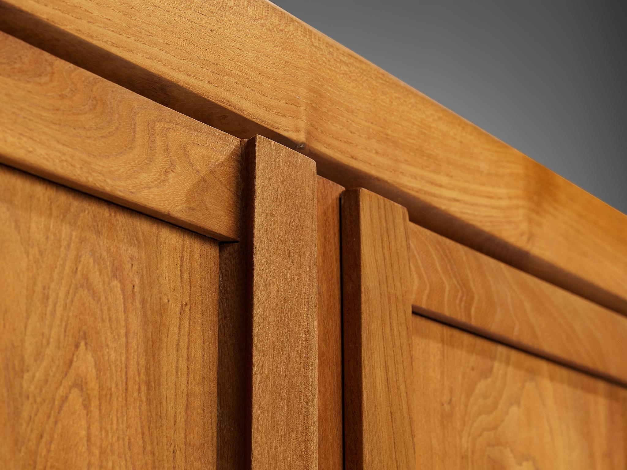Mid-20th Century Early Pierre Chapo 'B10' Highboard in Solid Elm
