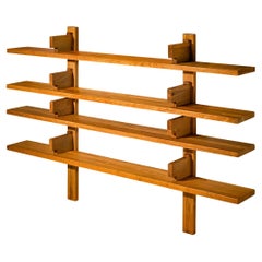 Early Pierre Chapo 'B17C' Bibliothèque in Solid Elm 284 cm / 111.81 in.
