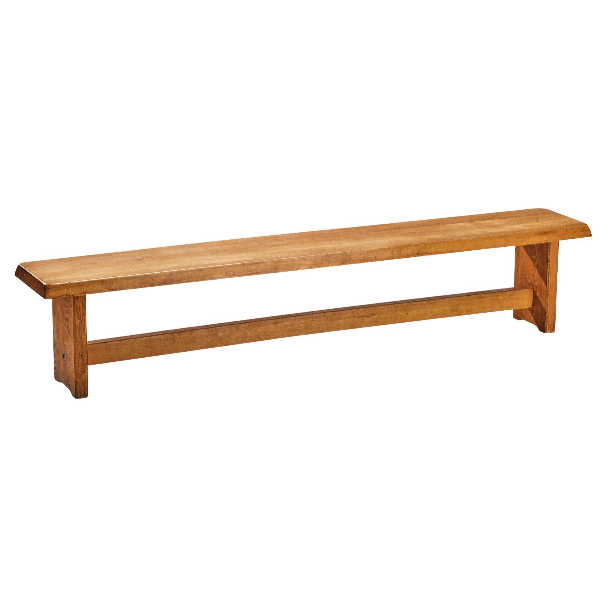 Early Pierre Chapo Bench S14D in Solid Elm For Sale