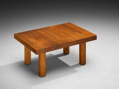 Table basse Pierre Chapo en orme massif