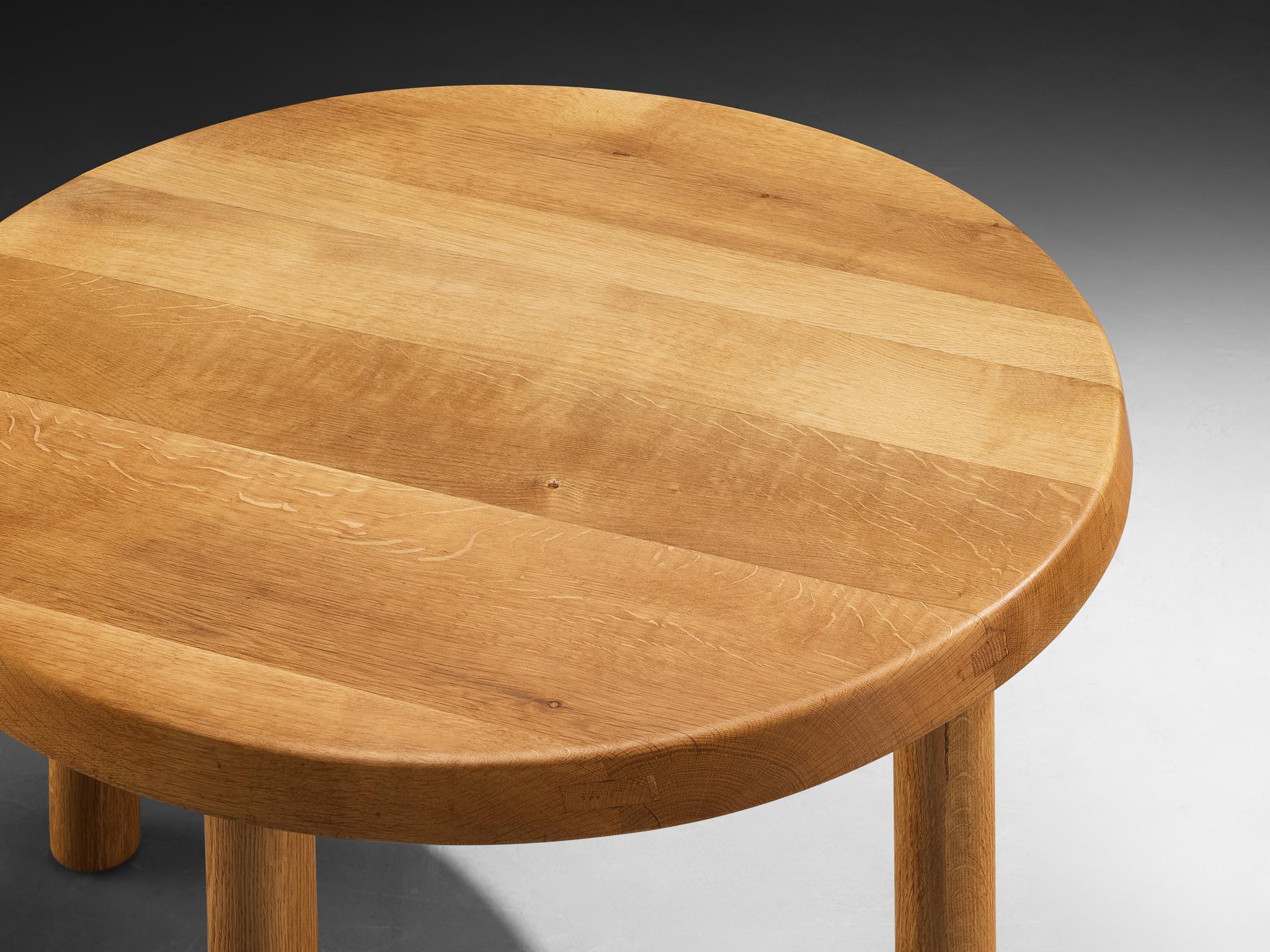 Français Early Pierre Chapo CUSTOM MADE Table basse 'T02' en chêne Solid en vente