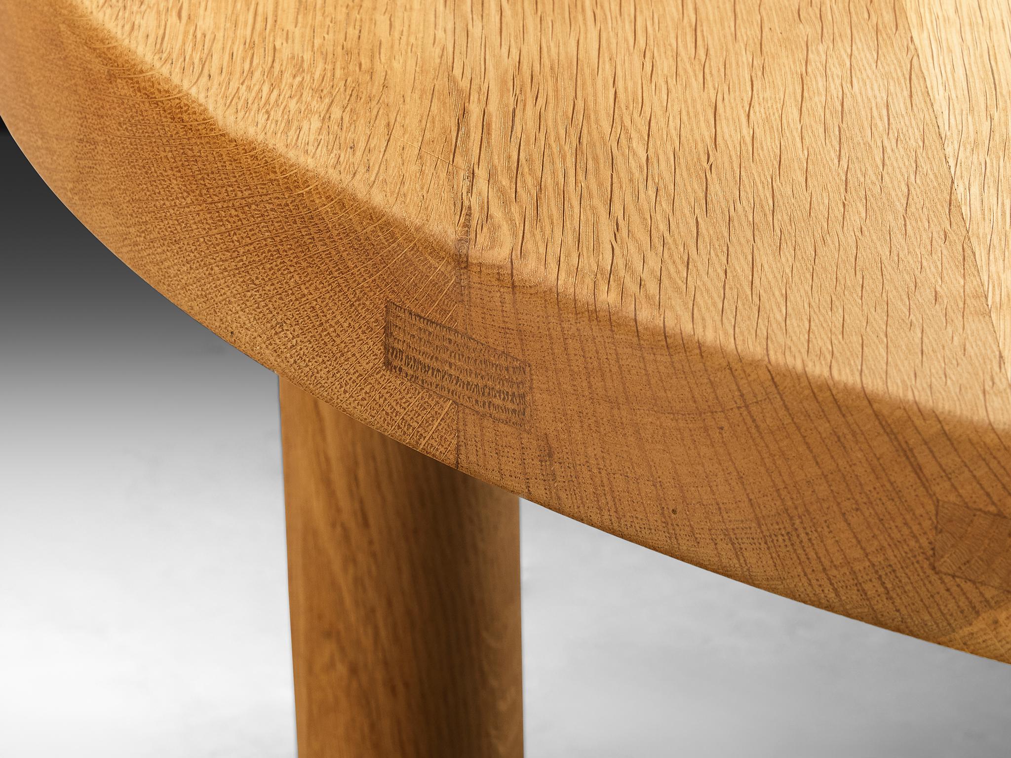 Chêne Early Pierre Chapo CUSTOM MADE Table basse 'T02' en chêne Solid en vente
