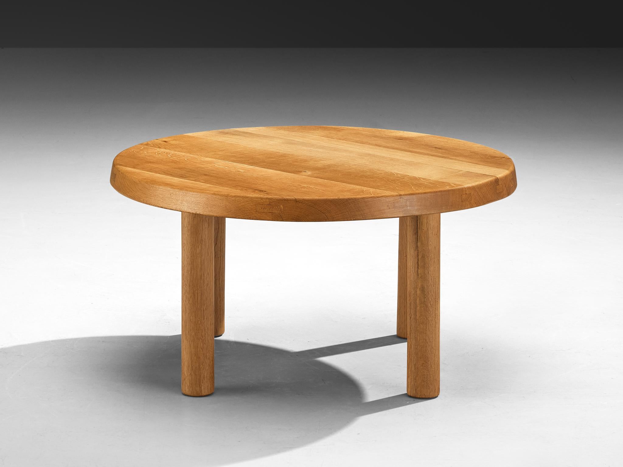 Early Pierre Chapo CUSTOM MADE Table basse 'T02' en chêne Solid en vente 1