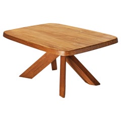 Table de salle à manger modèle Aban T35B en orme massif Pierre Chapo