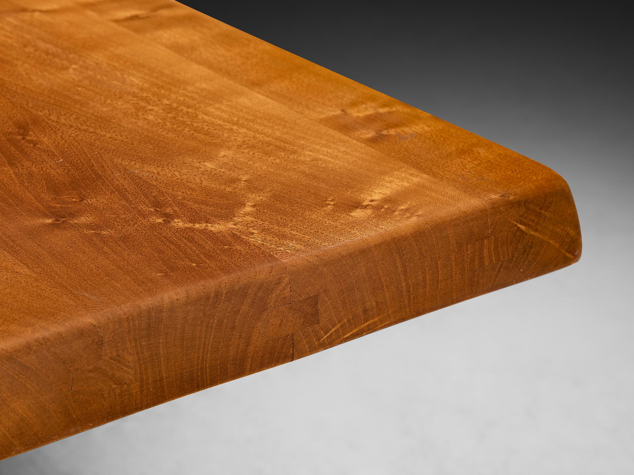 Early Pierre Chapo Dining Table 'T14D' in Solid Elm en venta 1