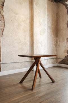 Early Pierre Chapo Elm Side Table