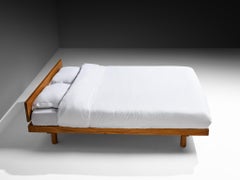 Early Pierre Chapo 'Godot' Queen Bed in Solid Elm