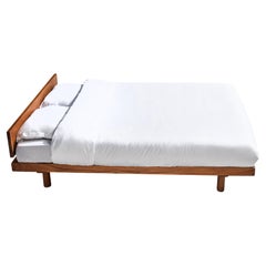 Early Pierre Chapo 'Godot' Queen Bed in Solid Elm