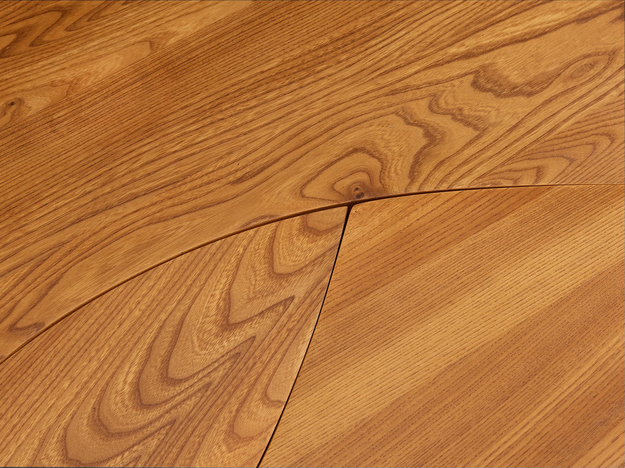 Early Pierre Chapo Large Coffee Table 'L'oeil' in Solid Elm T22C 1