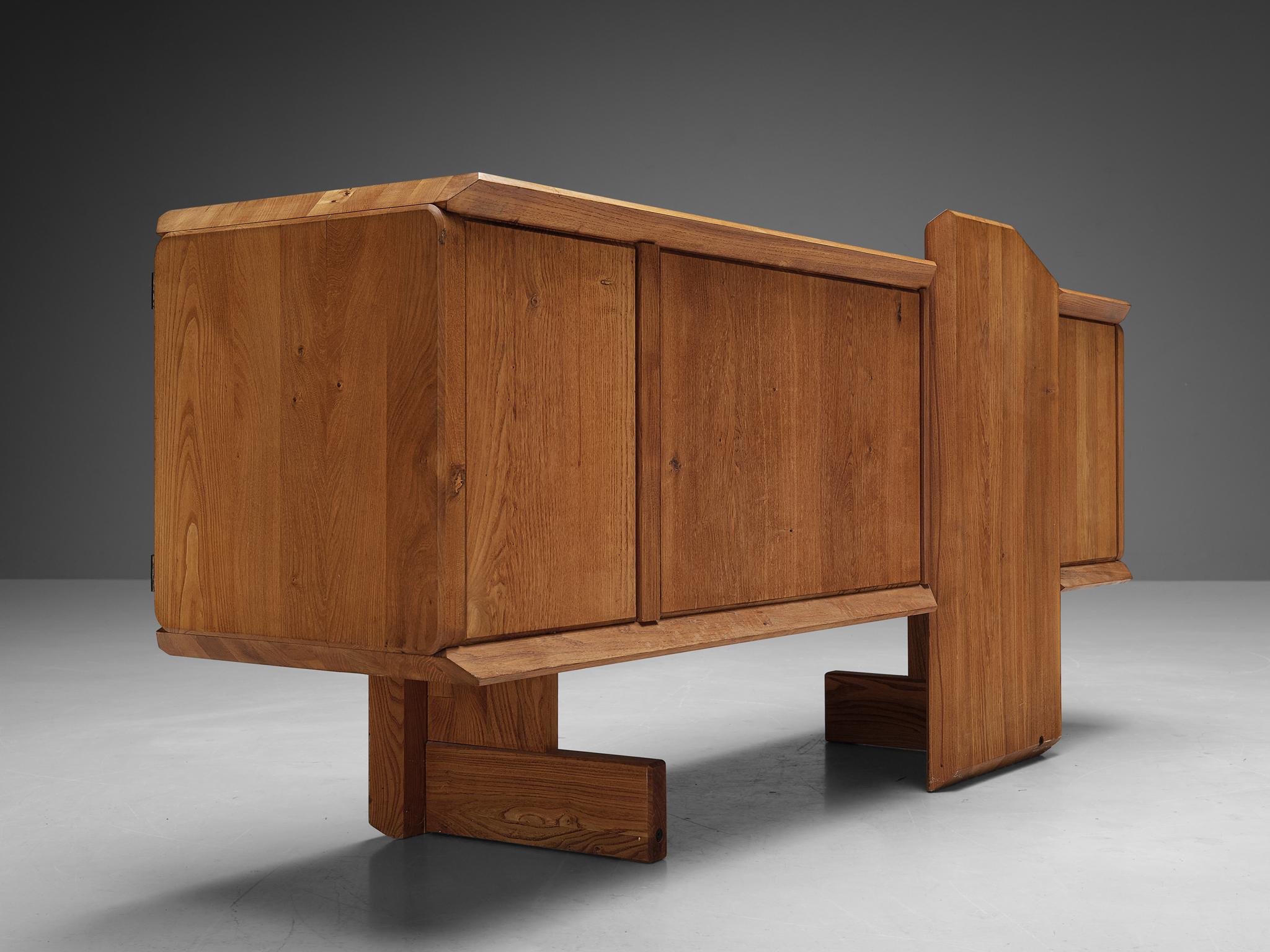 Early Pierre Chapo 'R28' Sideboard in Solid Elm  For Sale 4