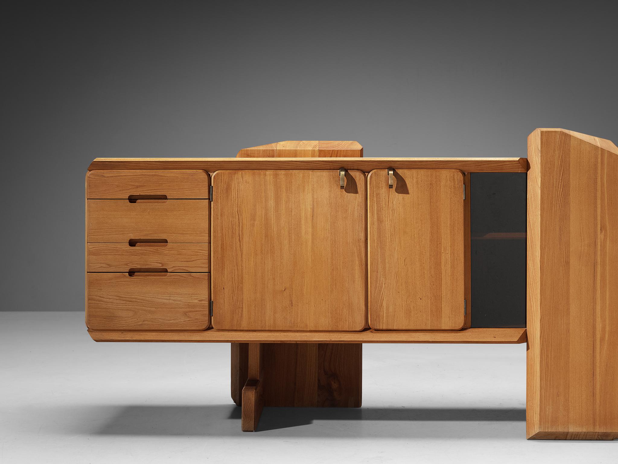 Early Pierre Chapo 'R28' Sideboard in Solid Elm  For Sale 1