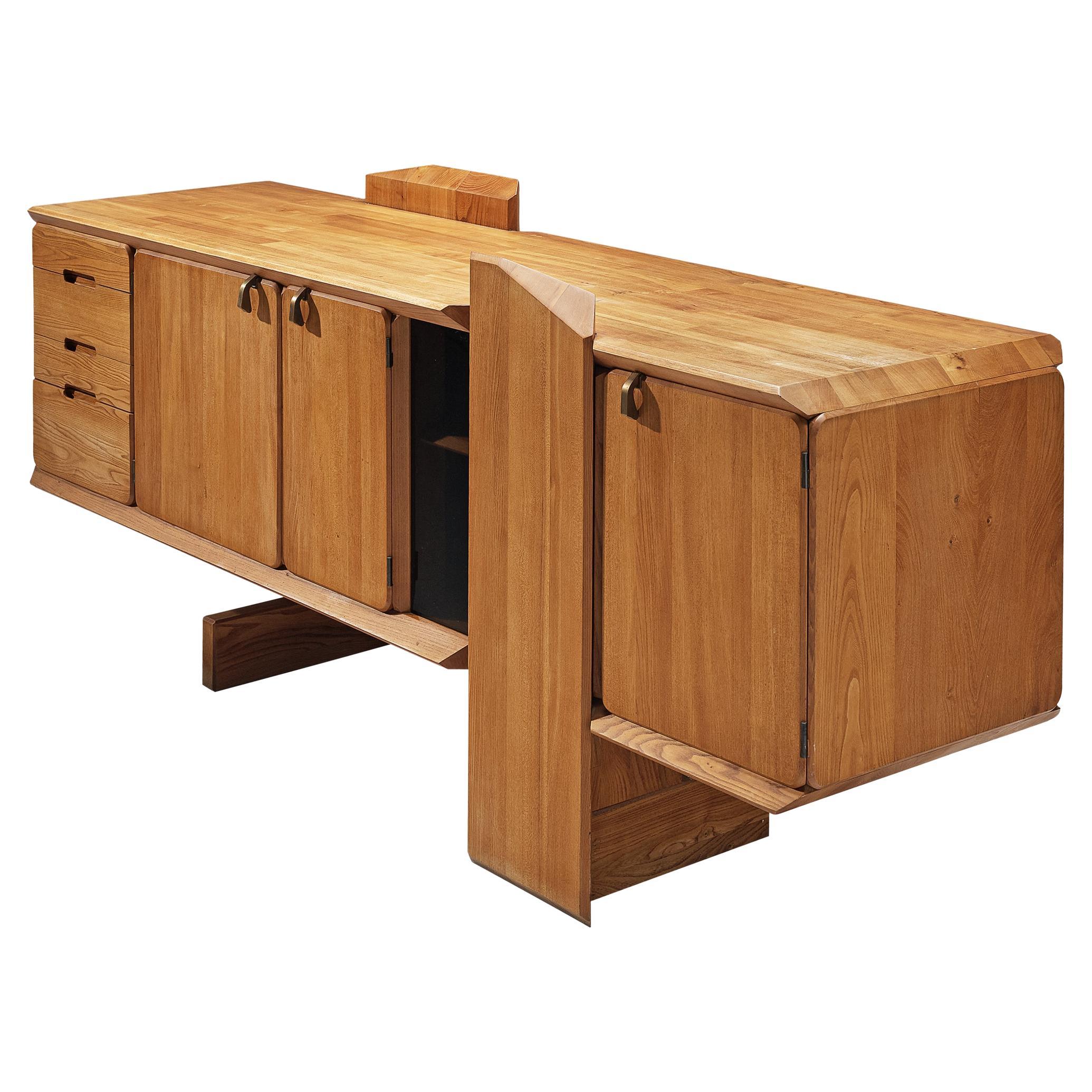 Early Pierre Chapo 'R28' Sideboard in Solid Elm  For Sale