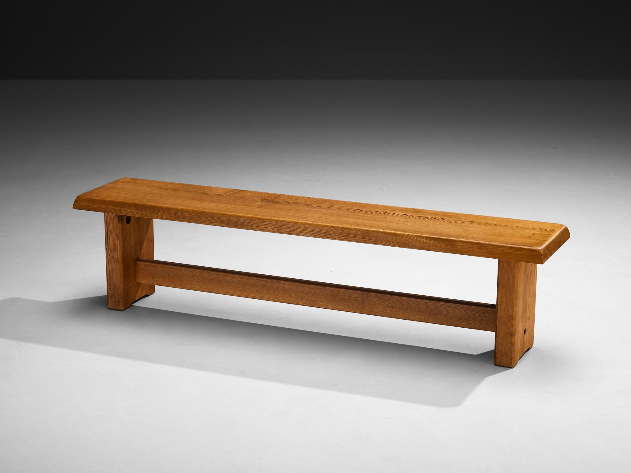 Early Pierre Chapo 'S14B' Benches in Solid Elm 1