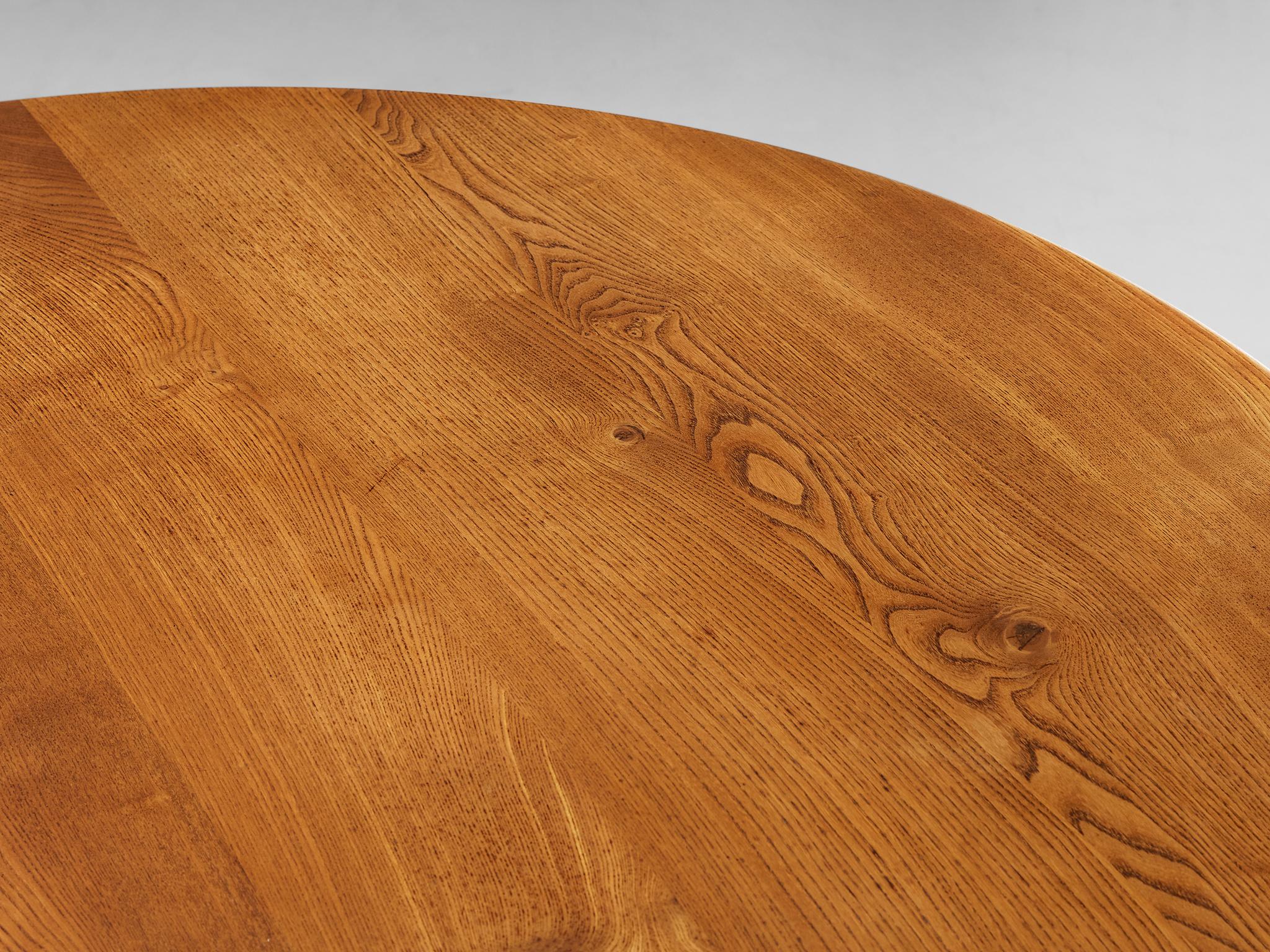 Early Pierre Chapo 'Sfax' T21 B Dining Table in Solid Elm 1