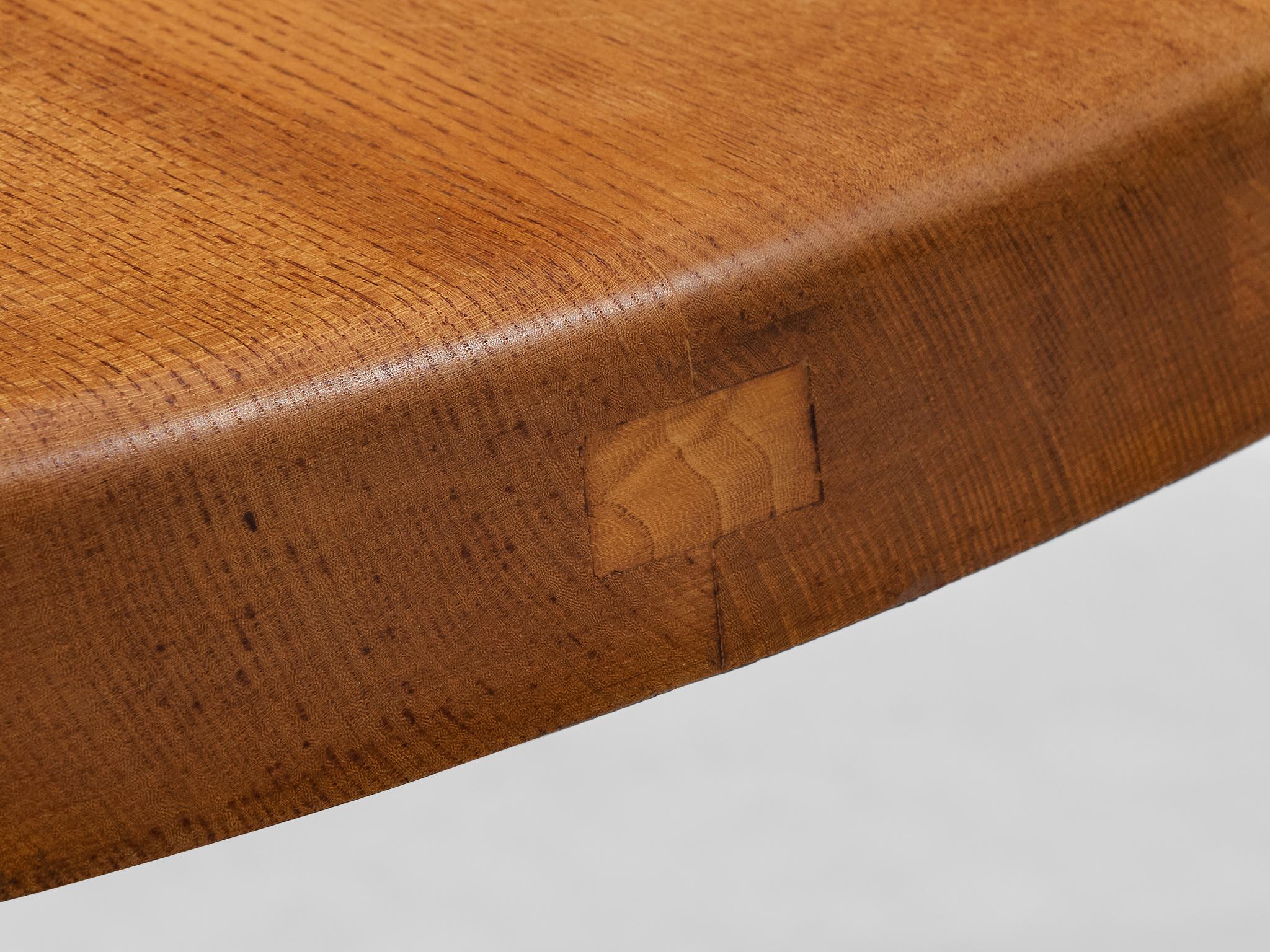 Early Pierre Chapo 'Sfax' T21 B Dining Table in Solid Elm 2