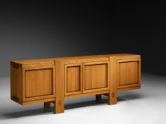 Frühes Pierre Chapo Sideboard 'R16' aus massivem Ulmenholz