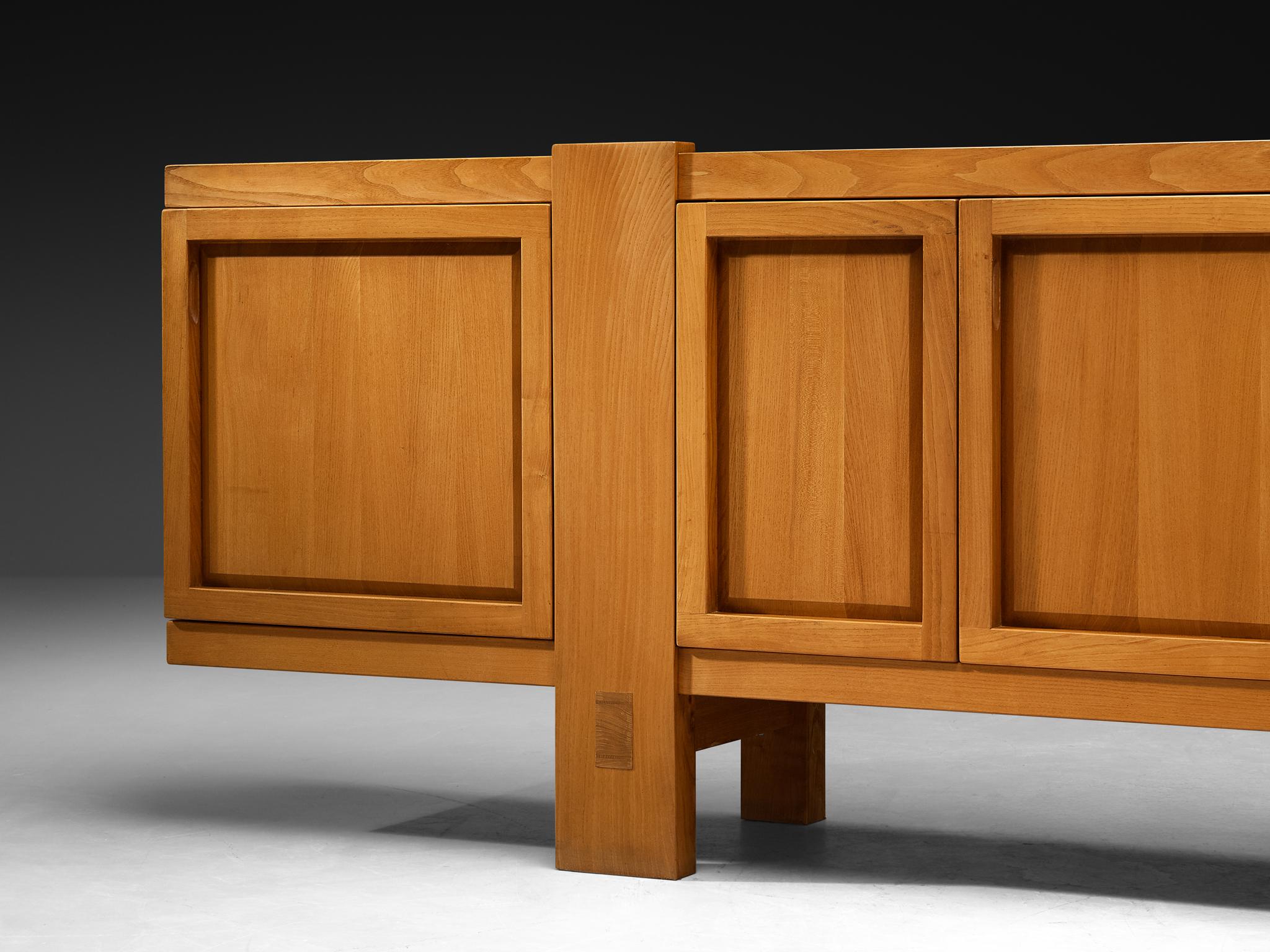 Postmoderne Early Pierre Chapo Sideboard 'R16' in Solid Elm en vente