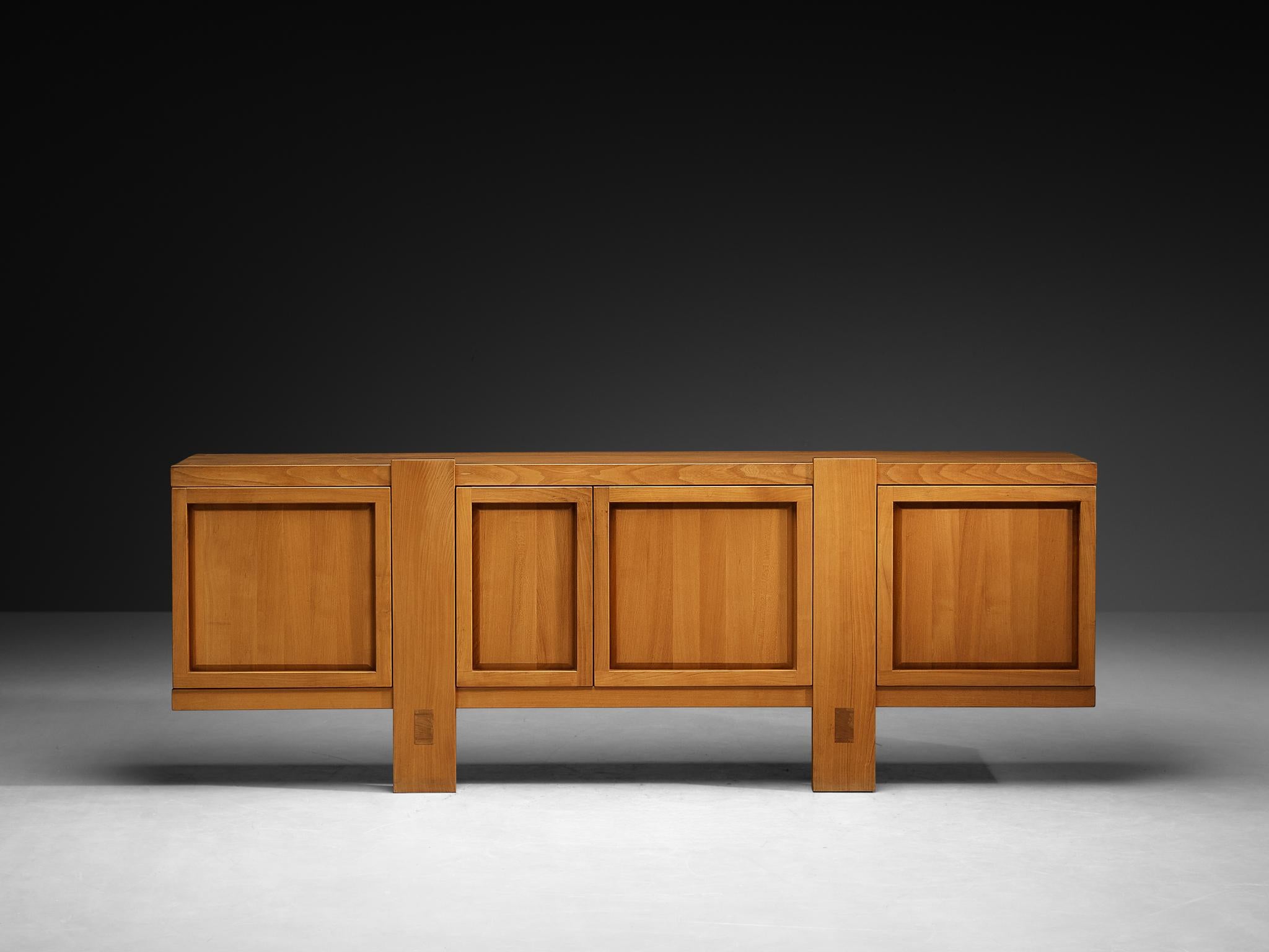 Milieu du XXe siècle Early Pierre Chapo Sideboard 'R16' in Solid Elm en vente