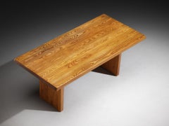 Early Pierre Chapo 'T14C' Table in Solid Elm