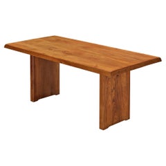 Early Pierre Chapo 'T14C' Table in Solid Elm