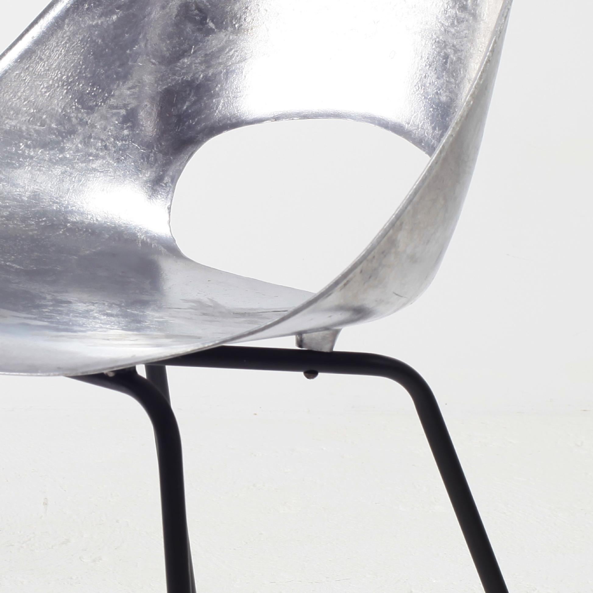 Early Pierre Guariche Aluminium Tulip Chair For Steiner, France, 1950 2