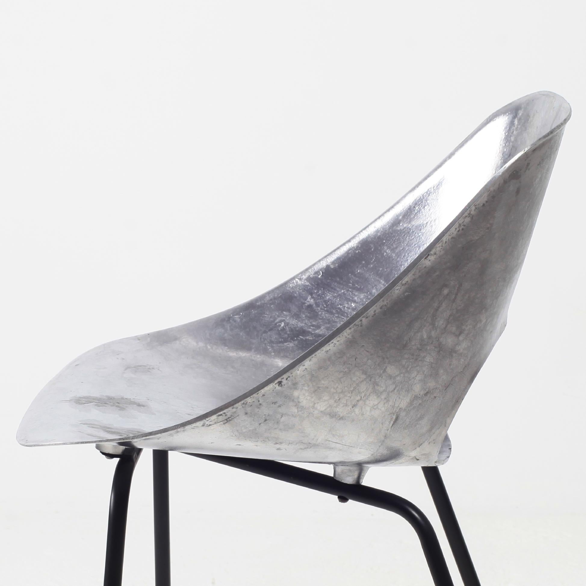 Early Pierre Guariche Aluminium Tulip Chair For Steiner, France, 1950 3