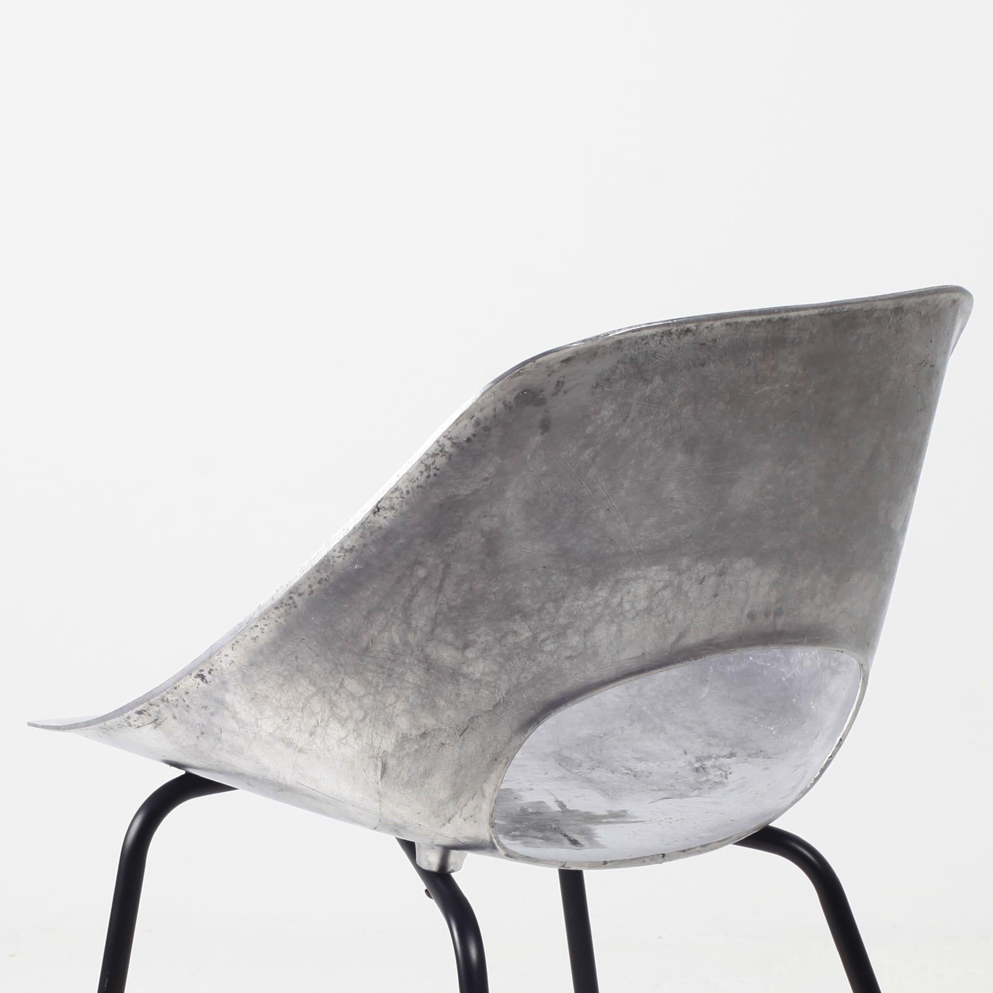 Early Pierre Guariche Aluminium Tulip Chair For Steiner, France, 1950 5