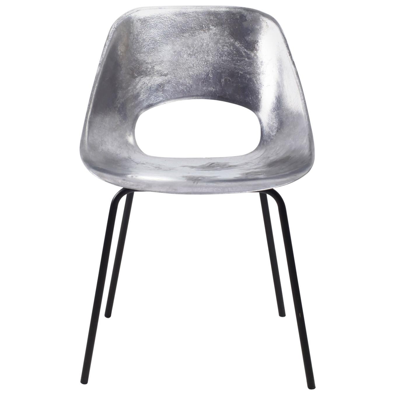 Early Pierre Guariche Aluminium Tulip Chair For Steiner, France, 1950
