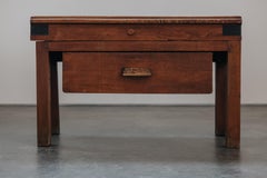 Early Pine Bakery Table From France, Circa 1920