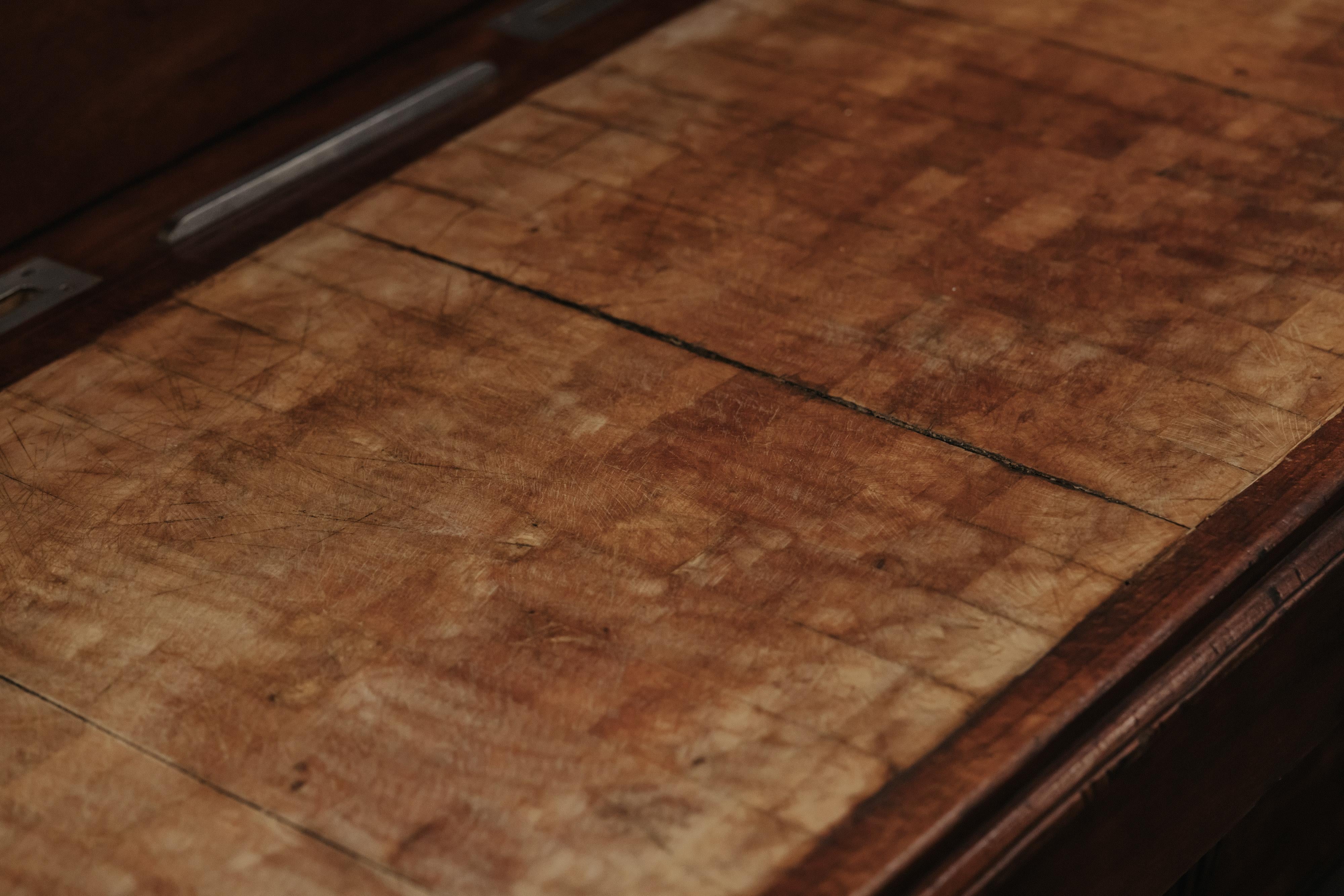 Early Pine Boucherie Table From France, Circa 1920 For Sale 8