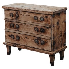 Early Pine Commode From France, Circa 1850