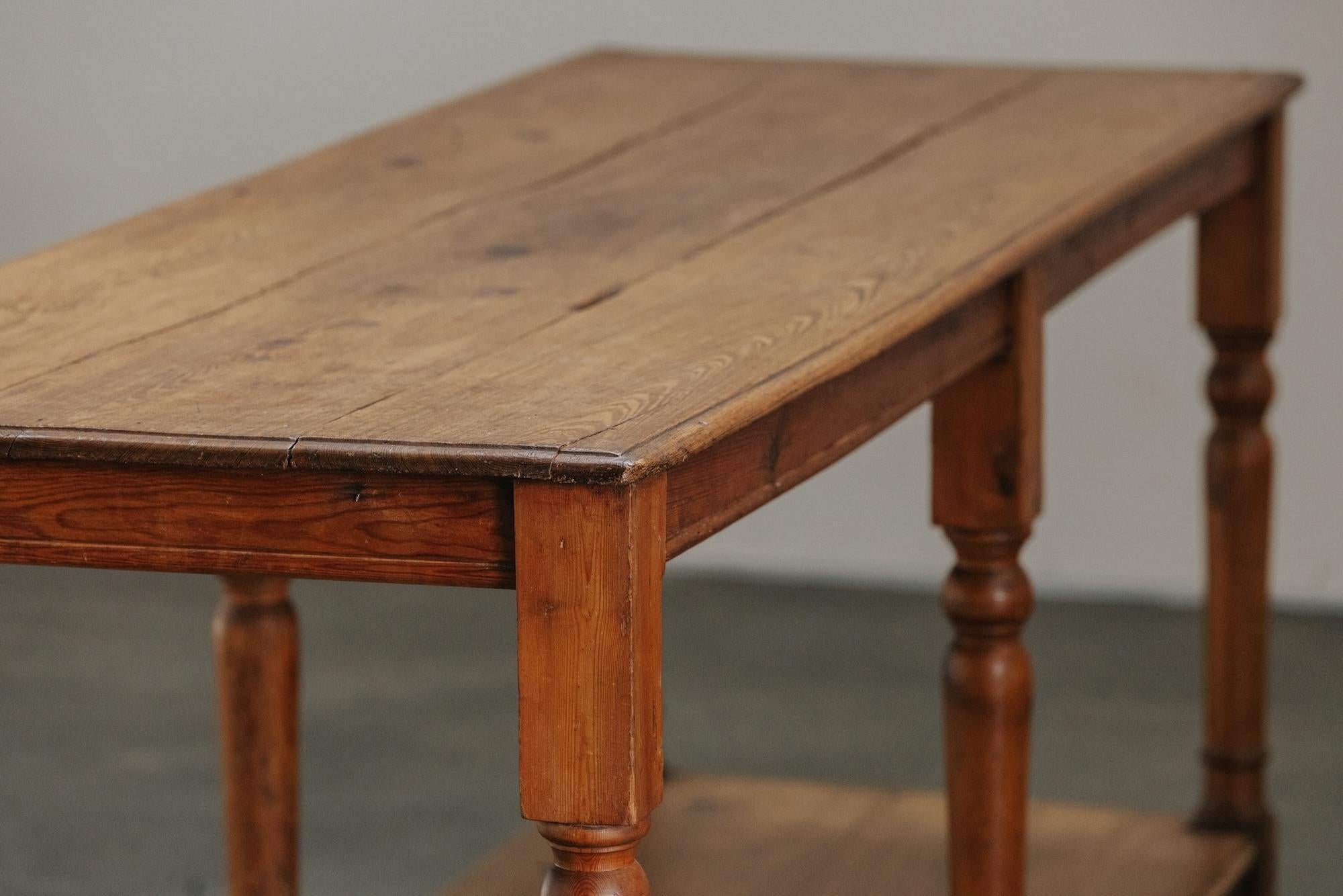 Early Pine Draper Table From France, Circa 1940 For Sale 1