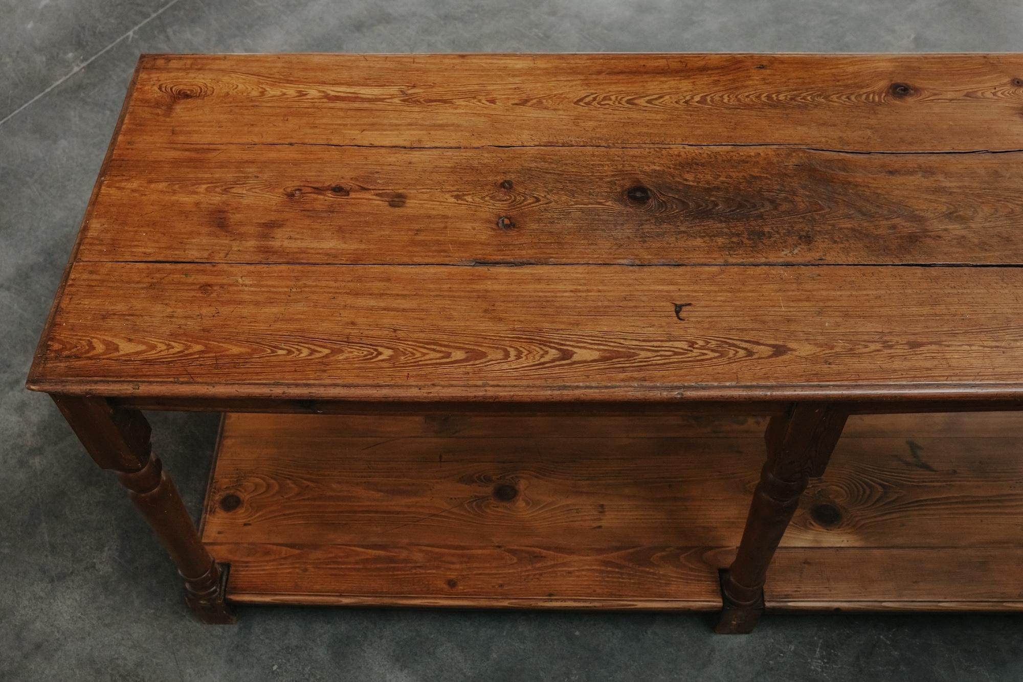 Early Pine Draper Table From France, Circa 1940 For Sale 2