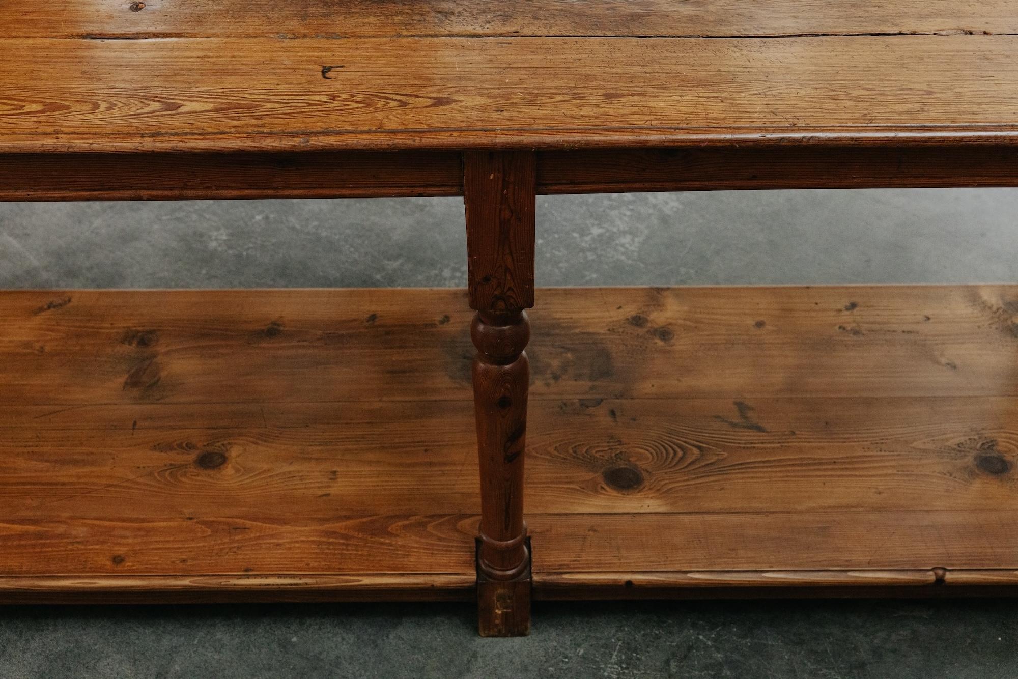 Early Pine Draper Table From France, Circa 1940 For Sale 3