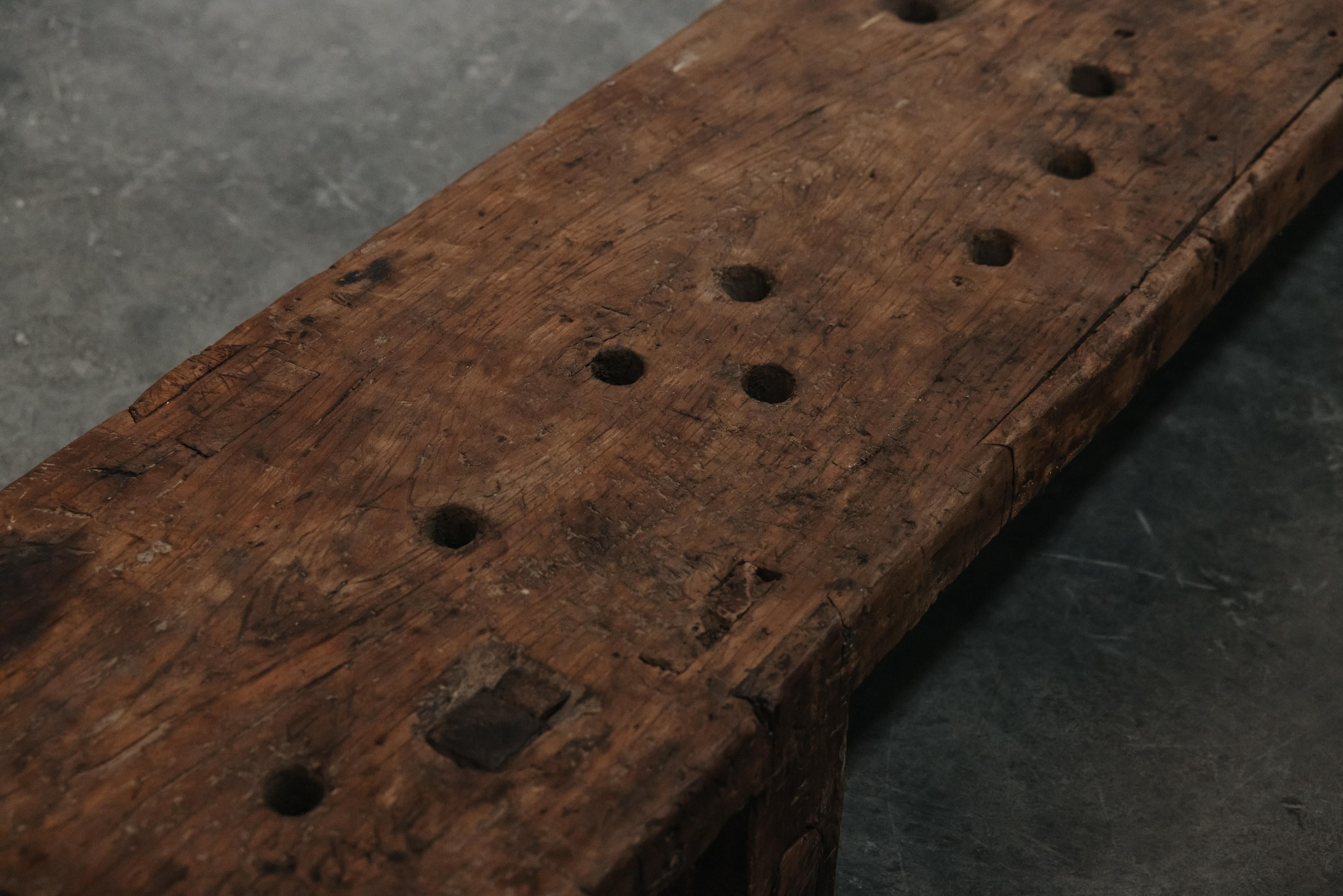 Early 20th Century Early Pine Primitive Coffee Table From France, Circa 1900 For Sale