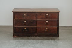 Early Pine Shop Commode From France, Circa 1940