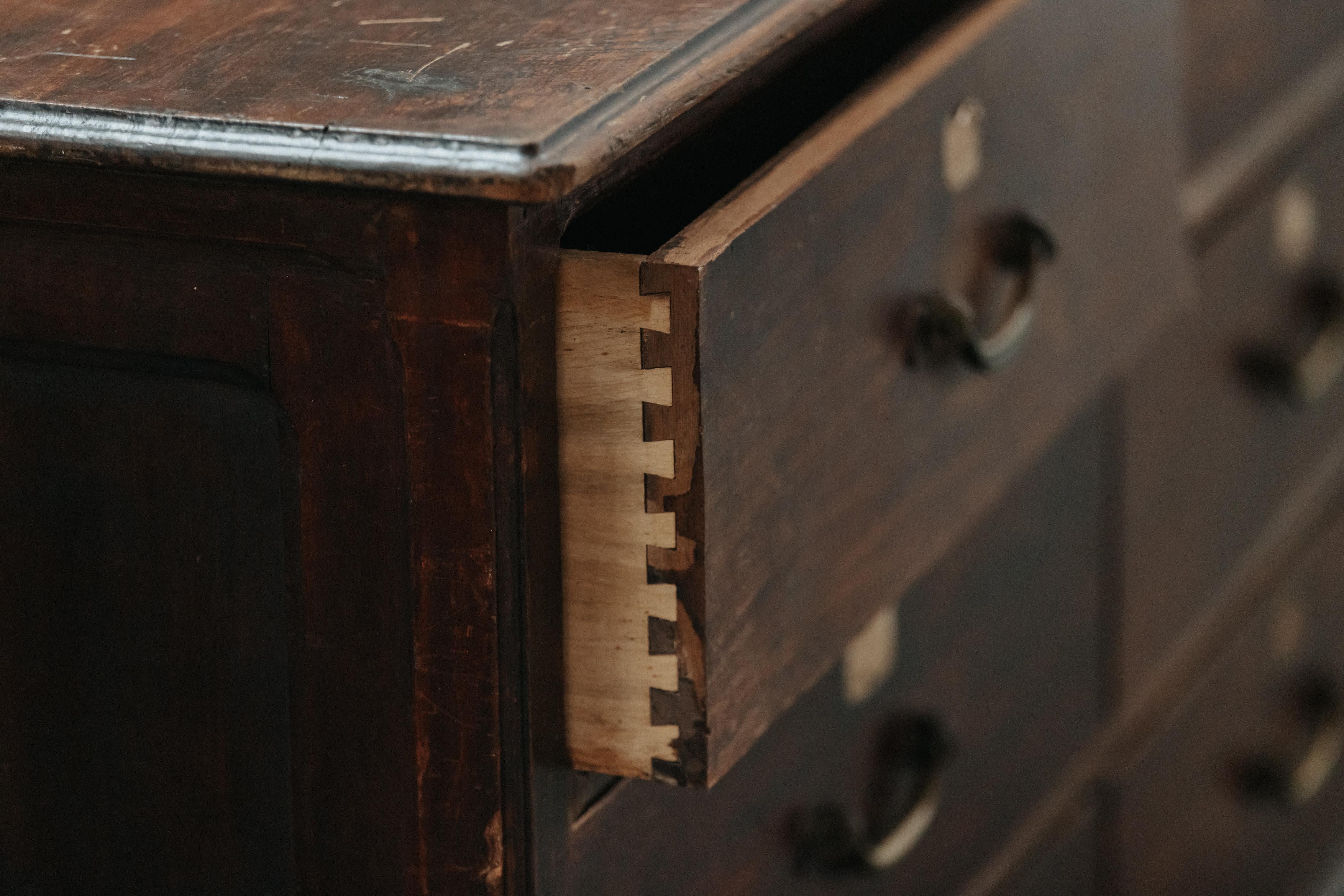 Early Pine Shop Commode From France, Circa 1940 For Sale 4