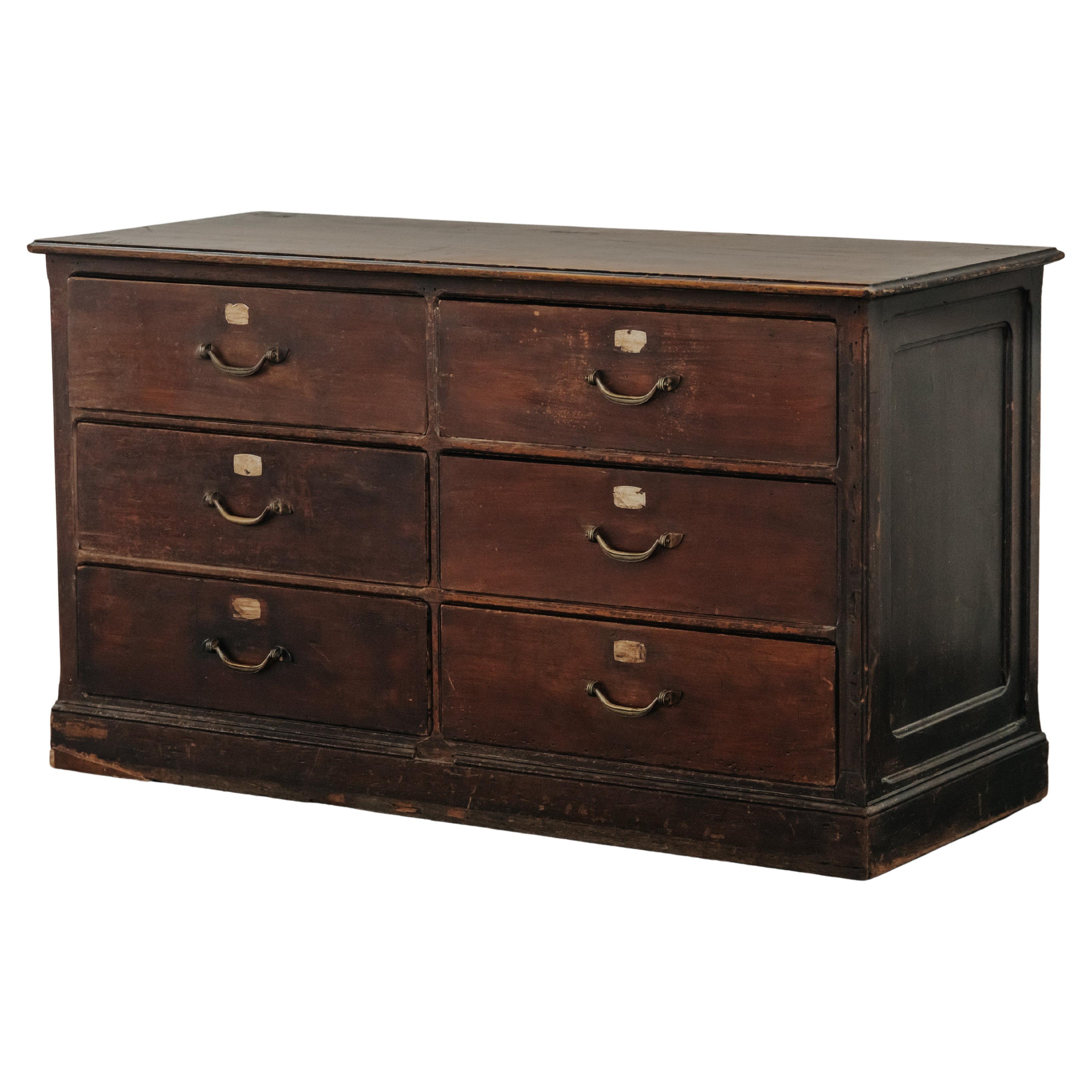 Early Pine Shop Commode From France, Circa 1940 For Sale