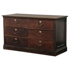 Early Pine Shop Commode From France, Circa 1940