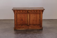 Early Pine Shop Counter From France, Circa 1920