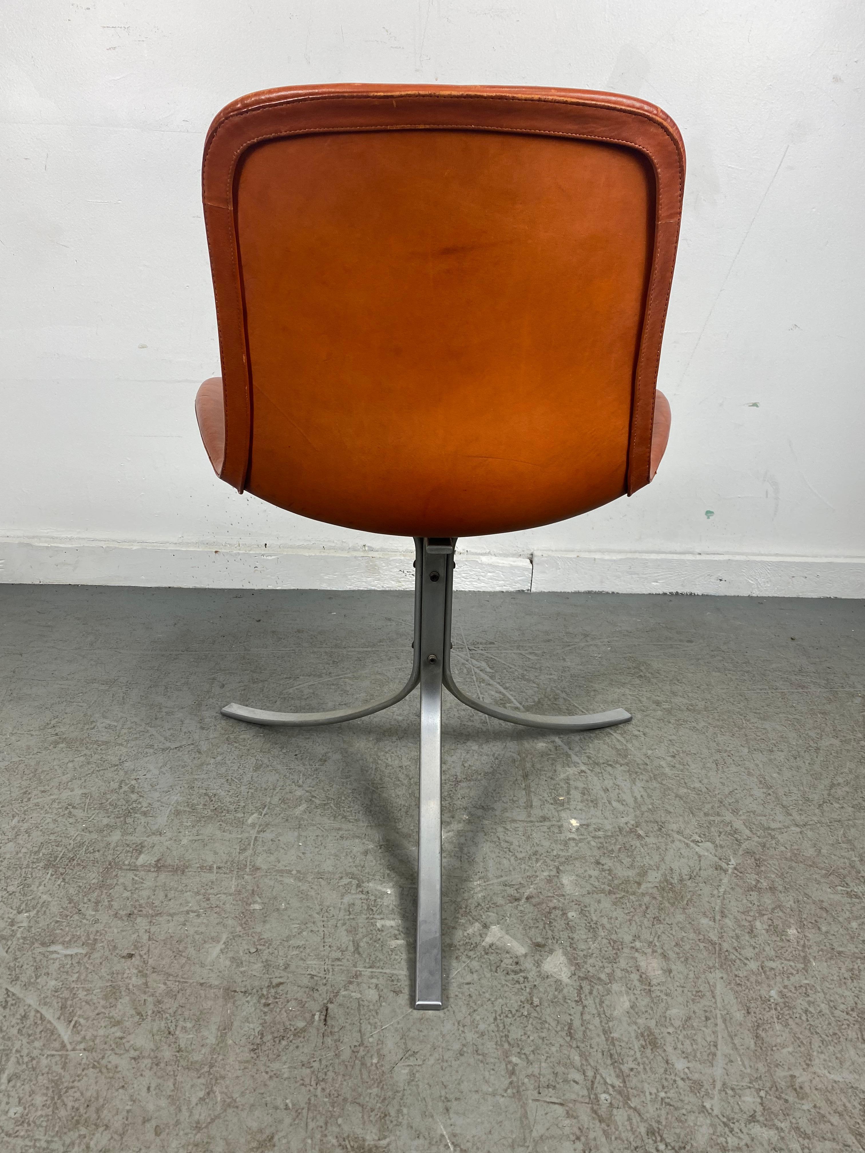 Mid-20th Century Early PK9 Chair in Leather by Poul Kjaerholm for E. Kold Christensen / Denmark